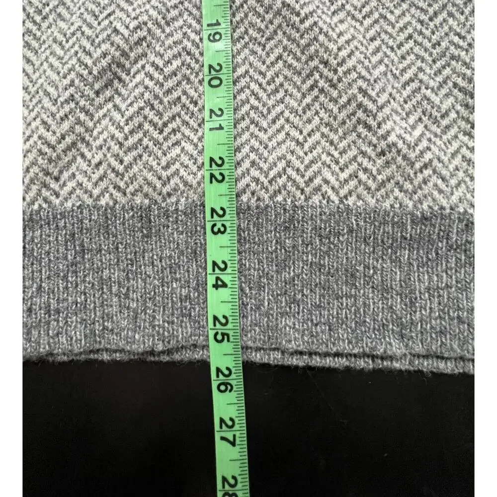 J.Crew Women's XL 100% Wool Gray and‎ Cream Sweater - XL